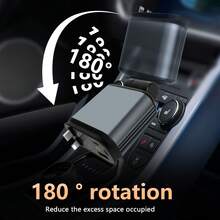 66W 四合一快速车载充电器，配备可伸缩电缆、USB 和 PD 端口，兼容 iPhone 16/15/14/13/12/11 Pro Max 等，包括星空投影灯