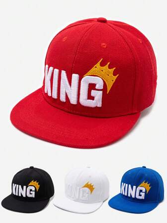 1pc Kids Baseball Cap, 3D Embroidered Fashion Adjustable Snapback Hat, Suitable For Children Aged 3-12 Years