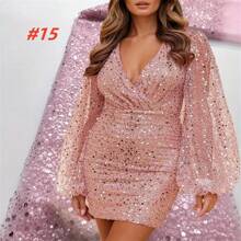 African Nigerian Tulle Beaded Mesh Lace Fabrics 2025 High Quality Embroidery French Sequins Net Lace Fabric For Party Dress Sewing