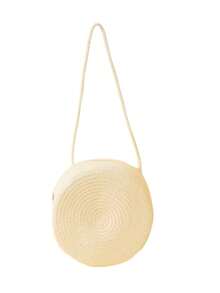 2pcs/Set Women's Khaki Wave Straw Sun Hat & Crossbody Straw Tote Bag, Suitable For Daily, Beach, Travel Women Solid Boho Straw Hat For Vacation Fashionable Women's Spring/Summer Beach Hat With Wide Brim, Sun Protection, And Personalized Woven Straw Hat For Travel And Vacation Bow - Hats and Bags - View 4