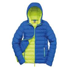 Result Mens Snow Bird Hooded Jacket (Ocean Blue/Lime Punch) - Cadet Blue - View 1