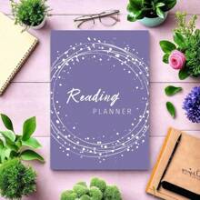 Reading Planner;Reading Log;Perfect Partner For Your Reading Plan;Write Down Any Thoughts About Books You Like;100GSM Pager;8.3*5.5inch Size; Back To School