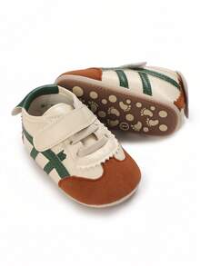 时尚婴儿休闲运动鞋，新生儿软底防滑幼儿鞋，适合所有季节 - 綠色 - 查看 3