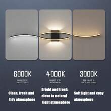 1 Piece Modern Gold LED Wall Sconce, Iron Body, Acrylic Shade, Easy DIY Assembly, Charging Cable Not Included, Suitable For Office, Bedroom, Dining Room, Hallway, Outdoor Decorative Lighting, Birthday Gift For Friends, With Remote Control, Adjustable Brightness