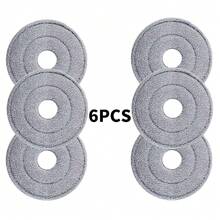 3 أغطية رأس مصنوعة من الأنسجة المحارية الدائرية للغسيل والتنظيف بأرضيات المنزل، أغطية قابلة لإعادة الاستخدام مع بكرة دوارة 360 درجة، ملحقات عالمية - متعدد الألوان - مشاهدة 12