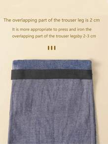 Self-Adhesive Fabric Trims For Adjusting Pants Leg Width, No Sewing Pants Leg Hem Shortening Patches