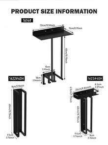 Bathroom Non-Punch Towel Rack - Storage Tray & Multi-Layer Organization, Hooks For Items Without Wall Damage - Multicolor - View 2