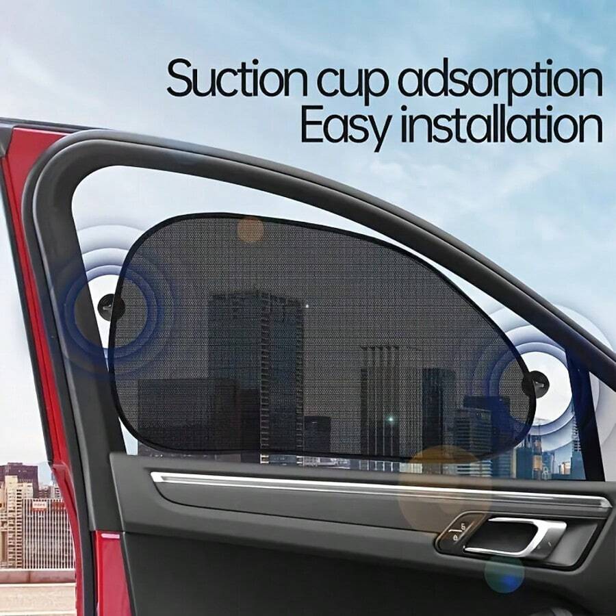 1/2/4pcs Universal Car Front & Rear Side Window Folding Sun Shade, Car Window Sunshade Protector