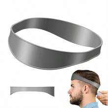 1 pièce/2 pièces Guide de coupe de cheveux en silicone, outil de coiffure, set de coupe de cheveux DIY pour homme, modèle de ligne de nuque en silicone pliable, doux et facile à utiliser, convient pour la maison et les voyages, rouge, couleurs mélangées