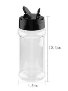 1件/6件/10件透明塑料调味瓶，蝴蝶盖调味盒，塑料胡椒粉调味瓶，烧烤/烧烤粉分配器调味罐 - 無色 - 查看 6