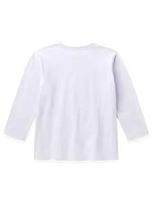 Newborn Baby Girl Clothes Long Sleeve Eyelash Shirt Tops+ Pant + Headband Clothes 3Pcs Pajamas Outfits Set - White - View 3