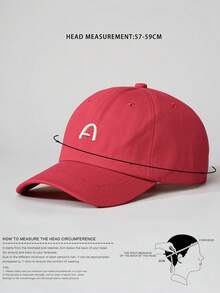 1pc Adjustable Embroidered Letter Baseball Cap, UV Protection Casual Hat Suitable For Spring Autumn Travel, Versatile Sunscreen Youth Y2K Style Cap - Baseball Cap - View 8