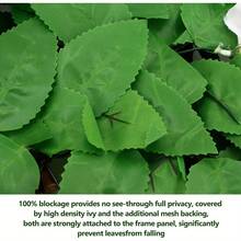 1 pieza - Divisor de privacidad expandible con hiedra artificial y orquídea - Diseño floral de follaje denso, seto falso de madera apto para jardín exterior, decoración de boda y embellecimiento de paredes, decoración de valla de jardín | Valla decorativa | Follaje denso, decoración de valla, plantas falsas