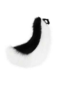 2 件套狐狸耳朵和尾巴套装，大号狐狸尾巴黑狼狗服装角色扮演配饰，狼耳朵头带狗尾巴道具适用于派对舞台装饰舞会万圣节 - 套裝 - 查看 19