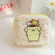 Sanrio Sanrio 1PC Kawaii Anime Mini Storage Bag Portable Cute Sweet Cartoon Makeup Package Toys Girls For Travel Storage Bag,Makeup Bag,Cosmetic Bag,Vacation Organizer,Large Capacity Makeup Organizer Makeup Case, For Lipstick, Brush, Skincare, Mobile Phone, Coin, Small Items, For Home,Gift,Vacation And Festival Halloween Christmas Multifunctional Use,Boho Vibes