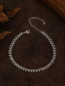 1pc Minimalist Chain Pendant Anklet For Women - Multicolor - View 3