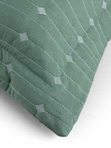 200 Thread Count Double-Sided Bedspread, Double/Queen/King/Single, Embroidered, 3-Piece Luxury Decor - 綠色 - 查看 4