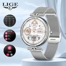 ESFOE Reloj inteligente de moda LIGE para mujer con seguimiento del ciclo menstrual, alarma, recordatorio de inactividad, diseño de esfera personalizable, resistente al agua, múltiples modos deportivos, elegante y casual - un excelente regalo para amigas y esposa
