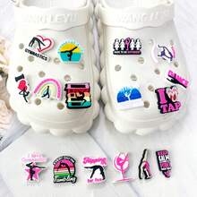 Gymnastics Sports Series PVC Shoe Charms For Clogs Accessories Slipper Sandals Garden Shoe Decoration Buckle Beach Bag Pins Athlet Gifts - Multicolor - View 4