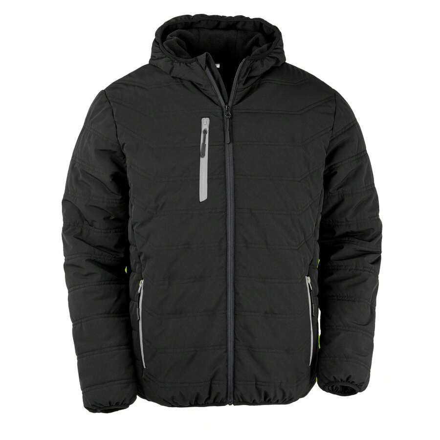 Result Genuine Mens Compass Winter Padded Jacket (Black/Grey) - Black - View 1
