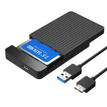 2.5英寸SATA转USB 3.1 10Gbps硬盘盒，适用于SSD/HDD硬盘，USB-C 3.1 Gen 2接口，外置硬盘盒（不含硬盘），圣诞礼物/新年礼物/节日礼物/圣诞特辑 - 黑色 - 查看 11