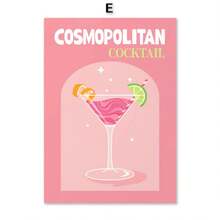1 buc. Postere și imprimeuri minimaliste de cocktail Vodka Gin Pornstar Martini Artă de perete Pictură pe pânză Fotografii de perete pentru decorul camerei de zi fără cadru - Multicolor - Vizualizare 26