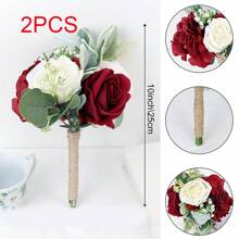 Bridesmaid Artificial Flower Bouquet, Countryside Wedding Small Floral Center Decor, Proposal Party Anniversary Dining Table Decor, Ceremony Party Gift, Graduation Floral Decoration