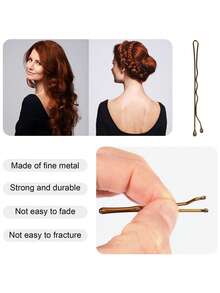 20/50/100/200 pezzi Fermagli per capelli invisibili a forma di onda per donne, fermagli per ciuffi laterali, adatti per pendolarismo, lavoro, viaggio, uso domestico, regalo, chignon, coda di cavallo, mascherina facciale, abbinabili a vari outfit, fermagli a pinza per capelli - Multicolore - Visualizzare 4