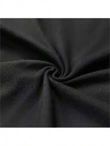 Chingona Print Short Sleeve T Shirt Casual For Spring Summer Women S Clothing - màu đen - Xem 4