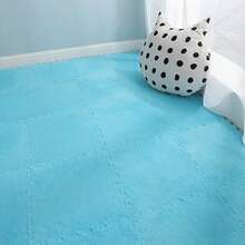 12pcs Sound-Absorbing Anti-Slip Foam Interlocking Floor Mat, Bedroom Rug Carpet Pad, Washable