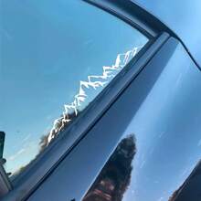 1 Pc Mountain Ridge Decal Sticker For Car Truck Bicycle Motorcycle, Vinyl Die-Cut Mount Range Car Bumper Window Sticker, Auto Vehicle Exterior Decor Accessories