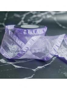 2.5cmx4.5m 荷叶边皱褶纱带服装材料边带波浪蝴蝶结丝带礼品鲜花包装胶带 - 彩色 - 查看 9