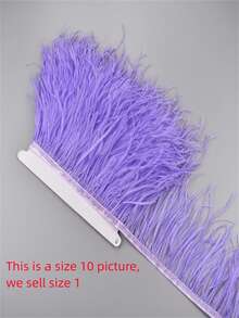 1yards 8-10 CM-3.2-4inch Artificial Ostrich Feathers Fringe Trim For Needlework And Handicrafts Feather Dress Accessories Plumes Fringes For Clothes - Multicolor - View 17