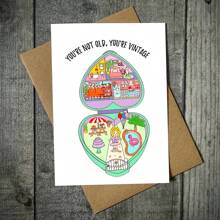 1pc, Funny 90's Polly Toys Birthday Card With Envelope Personalised Design, Suitable For Many Occasions, Unique Birthday Card For Friends, Family And Colleagues! (12cm/4.7inx17cm/6.7in)