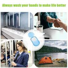 50 jabones portátiles con aroma a lavanda. Incluye jabonera de plástico a prueba de fugas. Ideal para el hogar, el baño, exteriores, camping, senderismo, vacaciones, gimnasio, ducha y viajes de negocios. - Morado - Ver 7