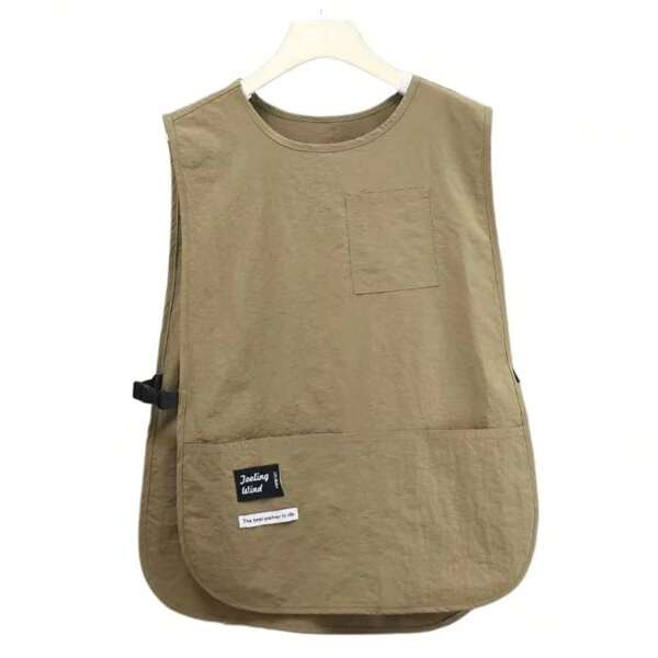 Waterproof Stain-Resistant Apron Nylon Vest Style Breathable Sleeved Apron Anti Dirty Multipurpose Kitchen Aprons