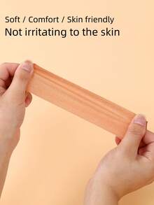 1 Roll, Anti Glare Patch, Anti Expansion And Gathering Chest Elastic Fabric Muscle Patch, Invisible Lifting And Breast Lifting Patch, Sheet Bandage Patch, Nipple Cover Breathable Breast Lifting Strap, Can Tighten Your Breasts, Suitable For A-E Cup Large Breasts! - Khaki - View 3