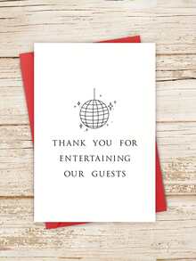 1pc Wedding Thank You Card For Officiant & DJ - Elegant Appreciation Card With Envelope, Gratitude Gift For Pastor, Bridal Party, Ceremony Host, Wedding Entertainment - Thoughtful Keepsake For Wedding Service Providers - Multicolor - View 7
