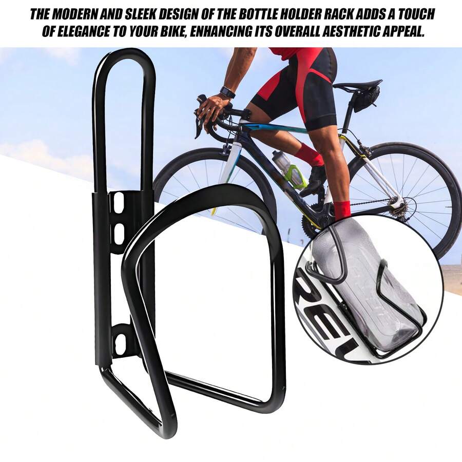 1 pieza Caja portabotellas de agua, soporte para botella de bicicleta, soporte portabotellas de aleación de aluminio ligero para bicicleta para actividades al aire libre - Multicolor - Ver 1