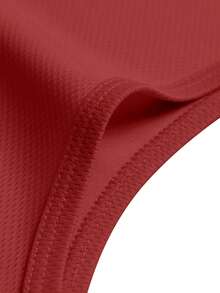 Red Women Athletic Tank Top Lightweight Breathable Fabric With Clean Design Style Suitable For Gym Training Outdoor Running Hiking And Casual Sporty Looks - Red - View 10