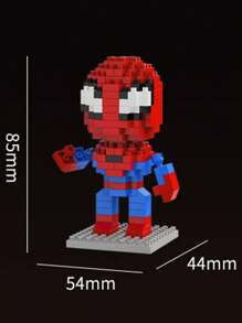 Takara Tomy Spider-Man Building Blocks IronMan Groot Brick Cartoon Character Rocket Raccoon Micro Rhinestone Small Particles Assembled DIY Building Block Toys Children Birthday Gift