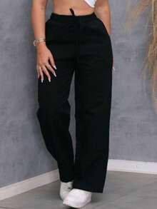 Women's Stretch Jeans - Blanco y Negro - Ver 1