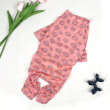 Breathable Cloud All Over Print Jumpsuit, For Both Home & Outdoor Wear
