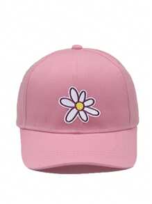 1PC Children Baseball Cap Girls Unisex Flower Embroidery Adjustable Sun Protection Snapback Hip Hop Cap Streetwear Dad Hat Bone