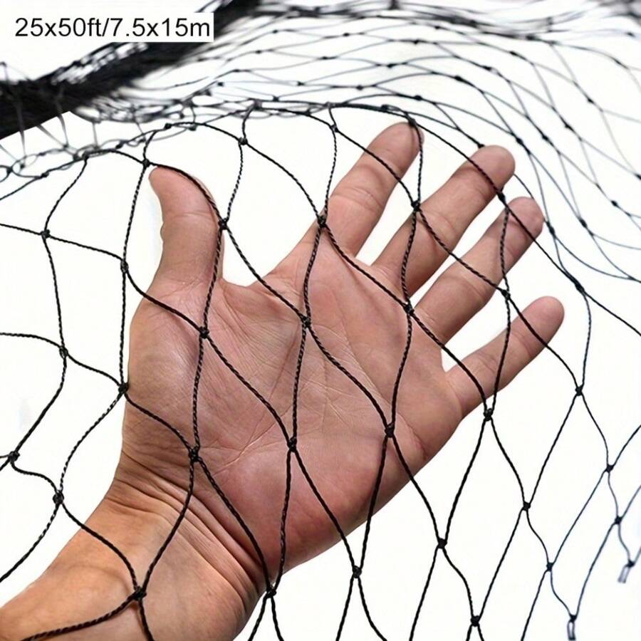 50x50 英尺家禽围栏，防鹿和松鼠网，适用于鸡舍、水果和蔬菜，耐用的户外动物围栏，适用于小型宠物