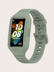 1 chiếc vòng đeo tay thông minh bằng silicon màu trơn thông thường tương thích với Band 10/9/8/7/6, thích hợp để đeo cả ngày - Ban nhạc 10/9/8/7/6 - Xem 25