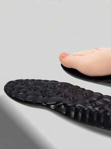 1 paire de semelles intérieures respirantes augmentant la taille à pleine longueur, convient aux chaussures de sport, chaussures casual, chaussures de basketball - Noir-1,5 cm - Voir 5