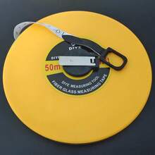 Cinta métrica de fibra de vidrio larga, regla retráctil compacta y duradera, cinta métrica blanda de doble cara, herramienta de medición adecuada para construcción y uso doméstico - Amarillo - Ver 7