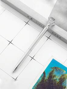 Diamant-Kugelschreiber mit großem Kristall, glänzendem Metallkörper, Rosegold Gästebuch Unterschriftspen, Hochzeitsdekoration, Brautdekoration, Junggesellinnenabschied Zubehör, Hochzeitstischdekoration. Goldene Diamant-Kugelschreiber, Bling Diamant Edelstein Stift Dekor Geschenke für Frauen, Brautjungfern, Kollegen - Verschiedenfarbig - Übersicht 29