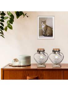 宠物毛发纪念瓶，宠物毛皮纪念品，宠物毛发纪念品，宠物骨灰盒 - 彩色 - 查看 6